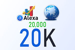 Boost/Improve/Increase your Global Alexa rank to 20K