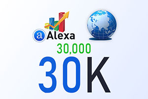 Boost/Improve/Increase your Global Alexa rank to 30K
