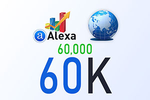 Boost/Improve/Increase your Global Alexa rank to 60K