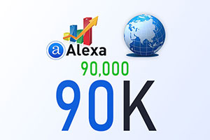Boost/Improve/Increase your Global Alexa rank to 90K